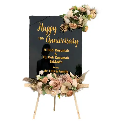 Papan Bunga Akrilik lelea